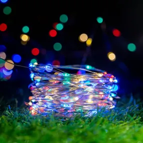 100 Multi-colour LED Solar Micro String Lights