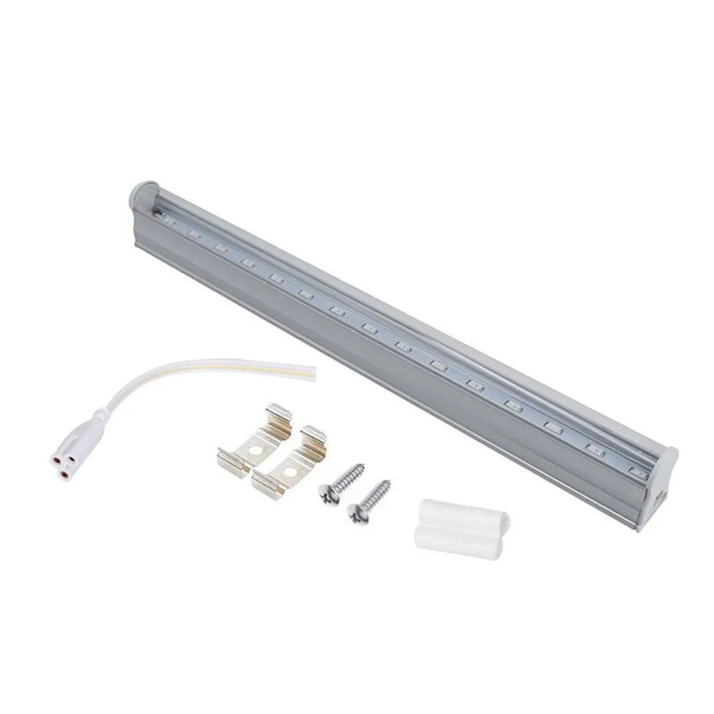 10Pcs 1/2/3/4 Ft LED Tube T5 Grow Light Red/Blue Spectrum(R:B=5:1) Clear Lens for Indoor Plant Veg and Flower Hydroponic Greenhouse Growing Bar Light