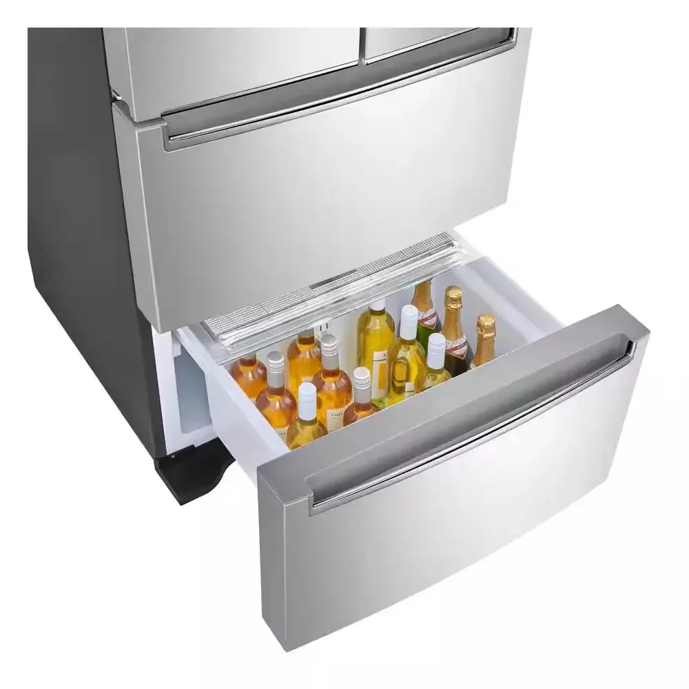 14 Cu. Ft. 4-Door Kimchi Specialty Refrigerator with Convertible Temperature Zones in Noble Steel, ENERGY STAR