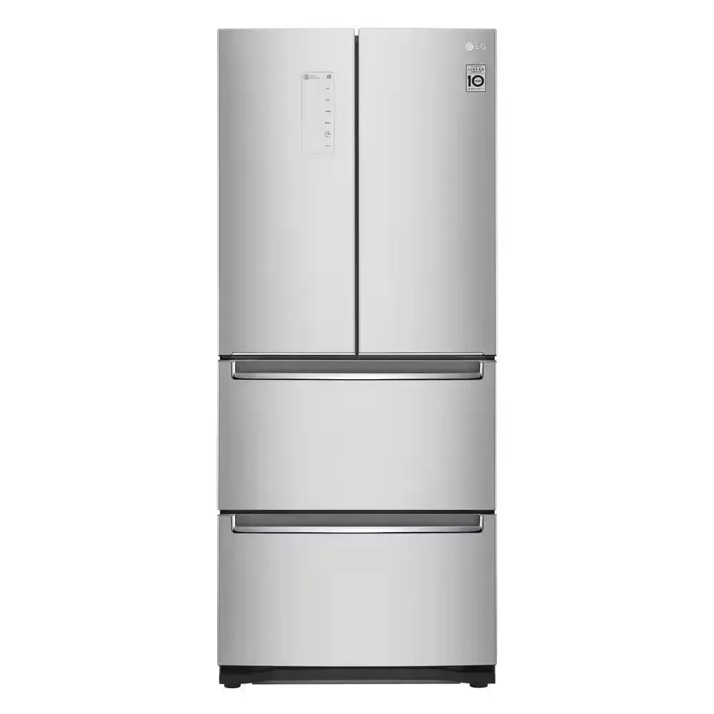 14 Cu. Ft. 4-Door Kimchi Specialty Refrigerator with Convertible Temperature Zones in Noble Steel, ENERGY STAR