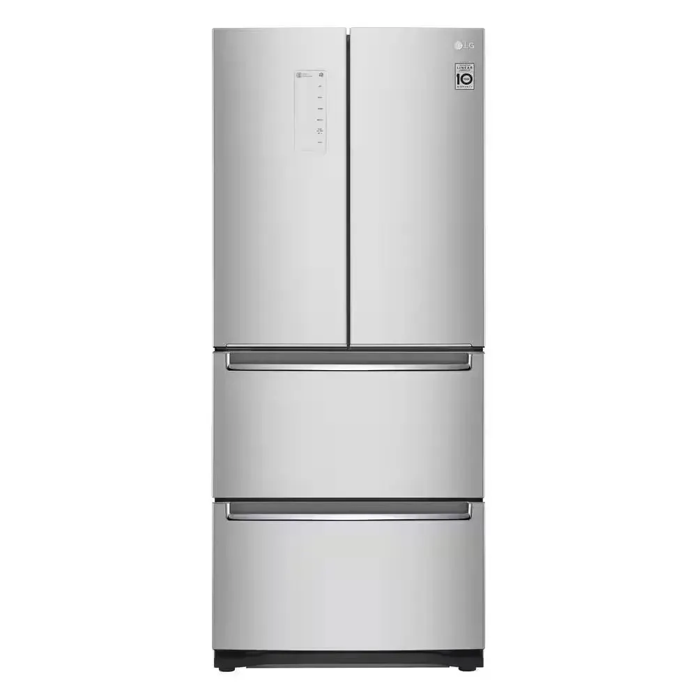 14 Cu. Ft. 4-Door Kimchi Specialty Refrigerator with Convertible Temperature Zones in Noble Steel, ENERGY STAR
