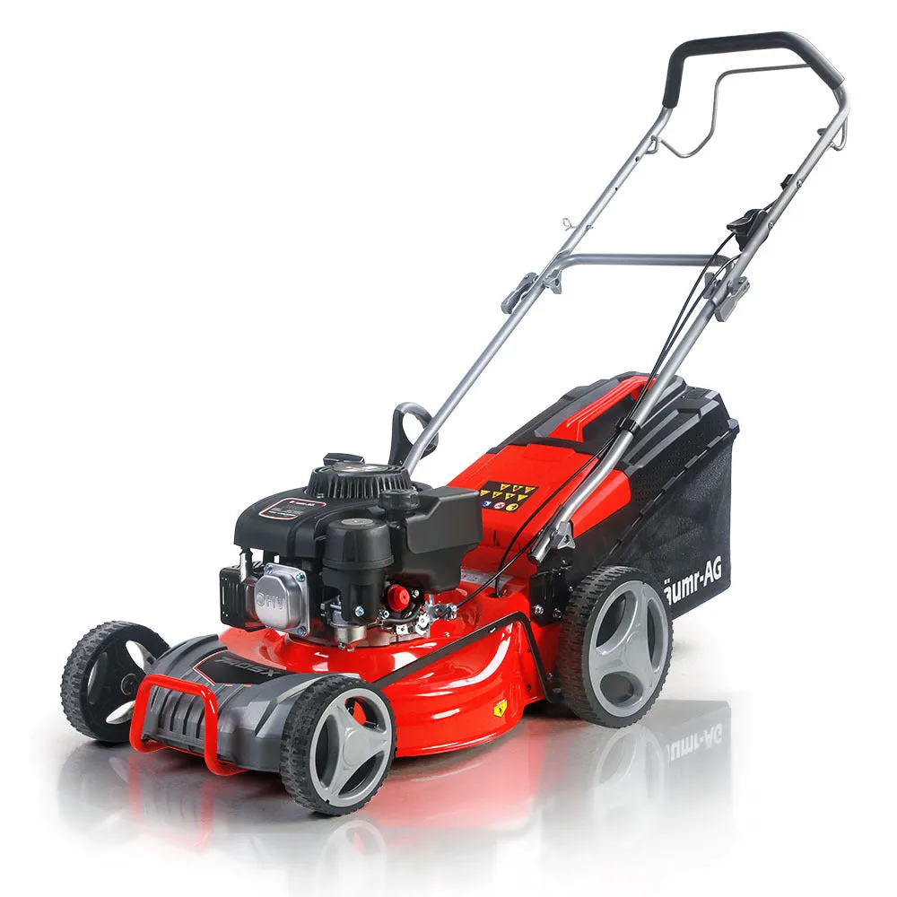 18" 175cc Self-Propelled 4-Stroke Lawn Mower, 7 Heights, Steel Deck - Baumr-AG