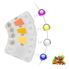1pc Hydroponice AC 220V 20w 30w 50w cob led grow light chip full spectrum 370nm-780nm for Indoor Plant Seedling Grow and Flower