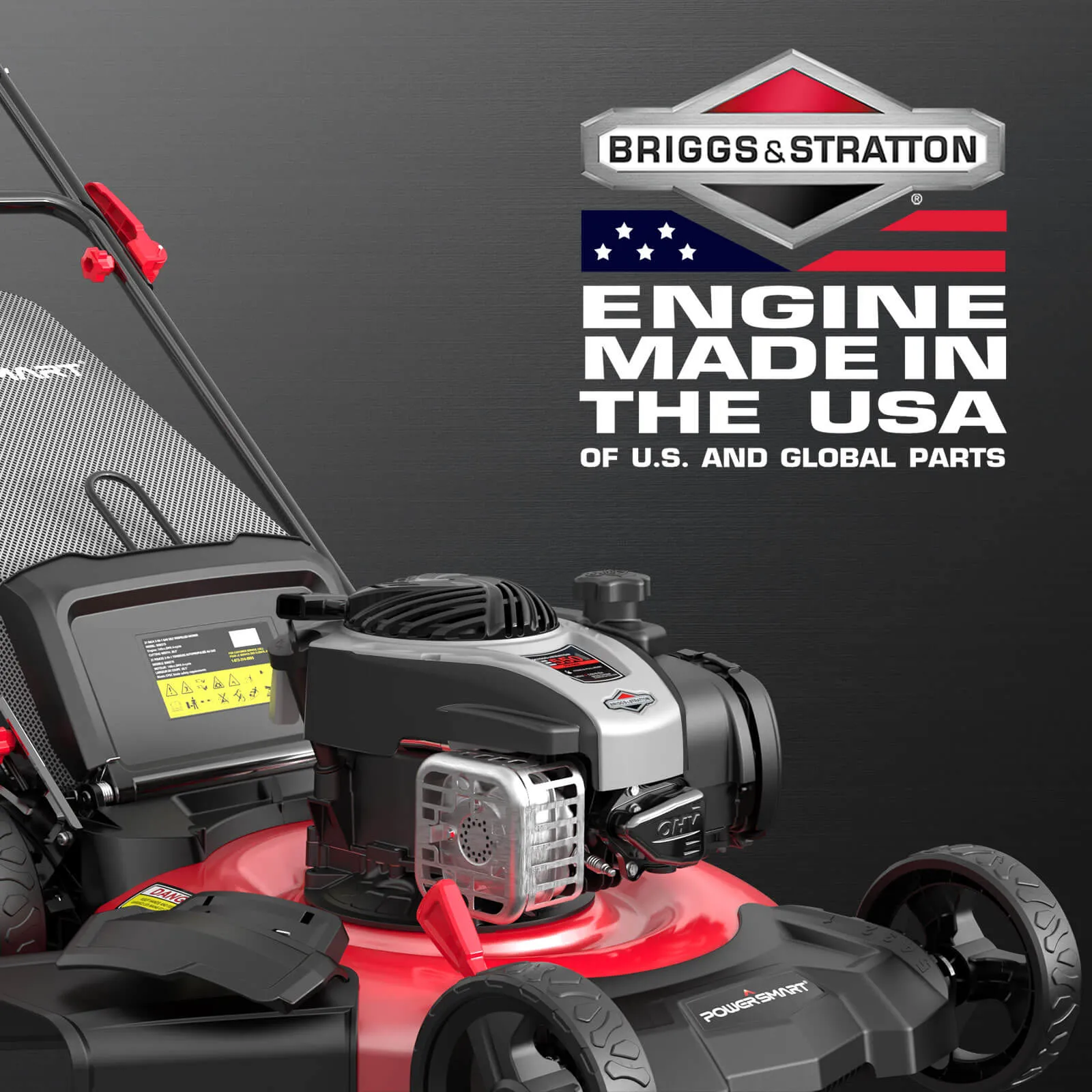 21'' 140cc Gas Push Lawn Mower w/ B&S E550 Engine B8621P