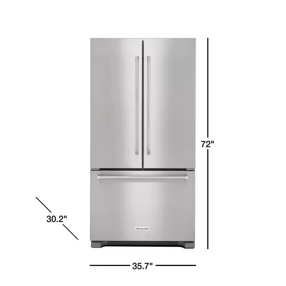 21.9 Cu. Ft. French Door Refrigerator in Stainless Steel, Counter Depth
