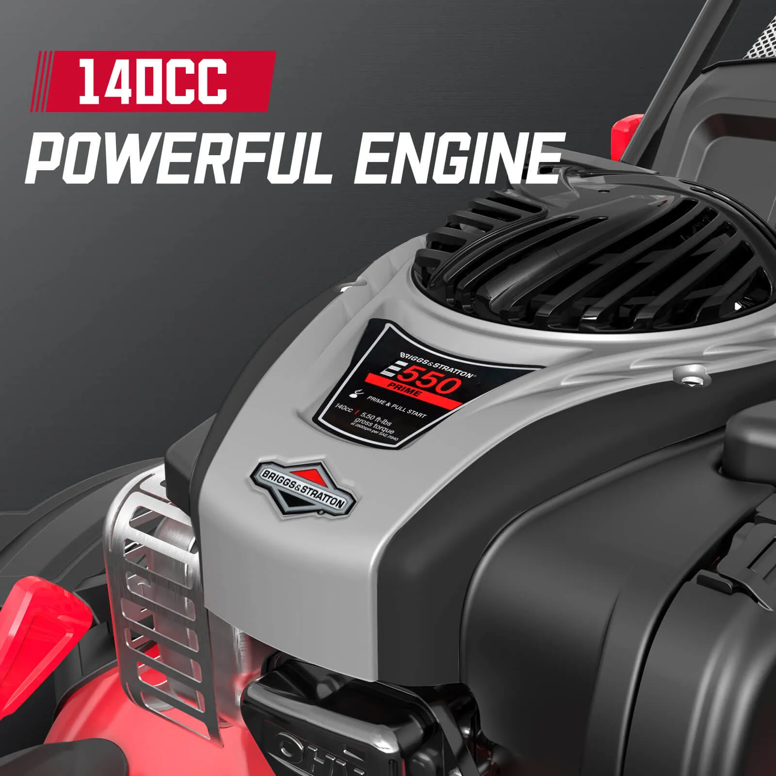 21" 140cc Gas Self-Propelled Lawn Mower with B&S Engine HB8622S