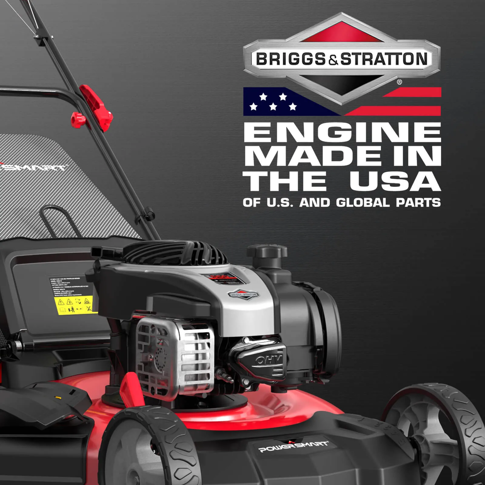 21" 140cc Gas Self-Propelled Lawn Mower with B&S Engine HB8622S
