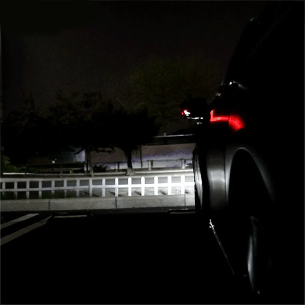 2PCS 2in1 Car Door Warning Light Anti Collision Flashing Safety