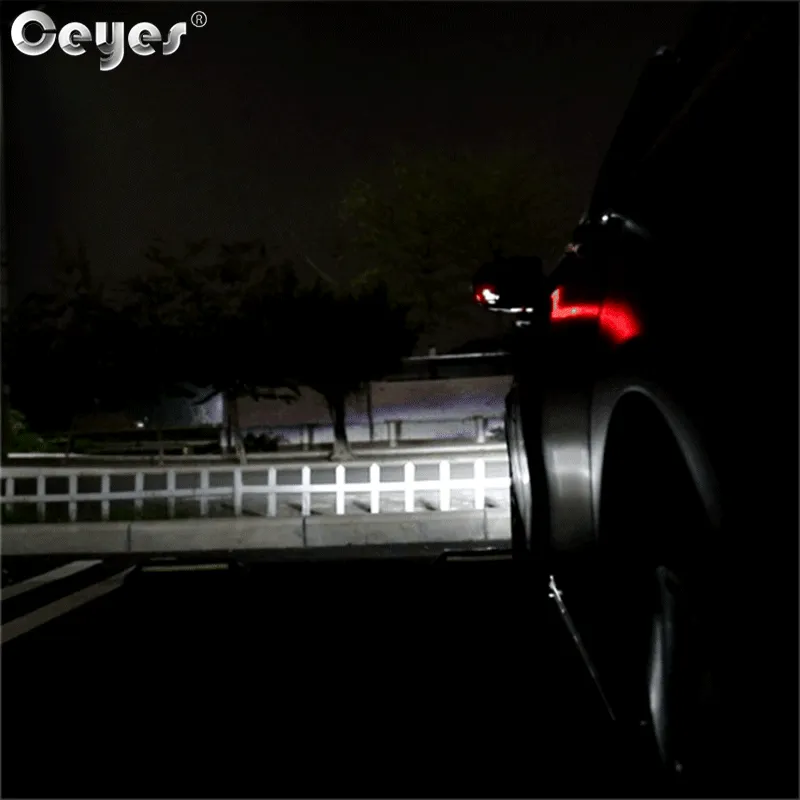 2PCS 2in1 Car Door Warning Light Anti Collision Flashing Safety