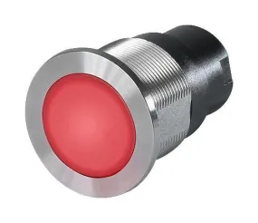 3-101-398 CPS, 19mm Capacitive Touch Sensor as Momentary Switch Metal/Ceramic Full button Illumination, SPST 100mA @ 42VAC/60VDC, 5-28VDC Illumination