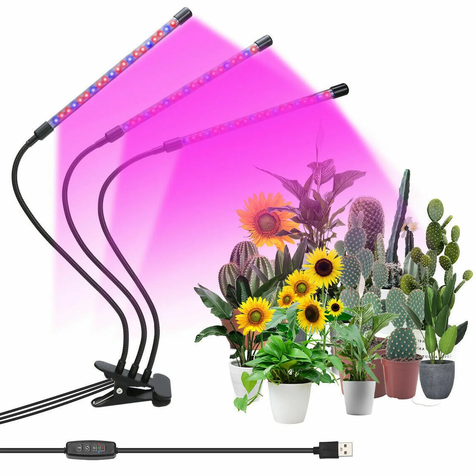 360° Adjustable Grow Light for Indoor Plants - 10/20/30 Pack