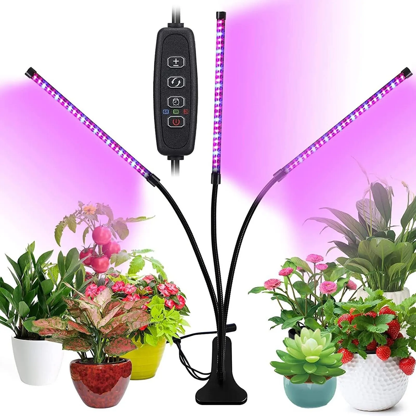 360° Adjustable Grow Light for Indoor Plants - 10/20/30 Pack