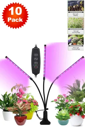 360° Adjustable Grow Light for Indoor Plants - 10/20/30 Pack