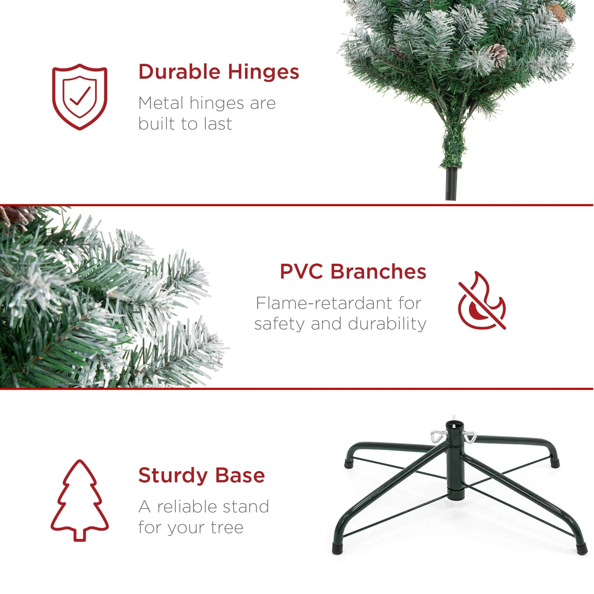 6 to 9ft Pre-Decorated Holiday Christmas Tree.
