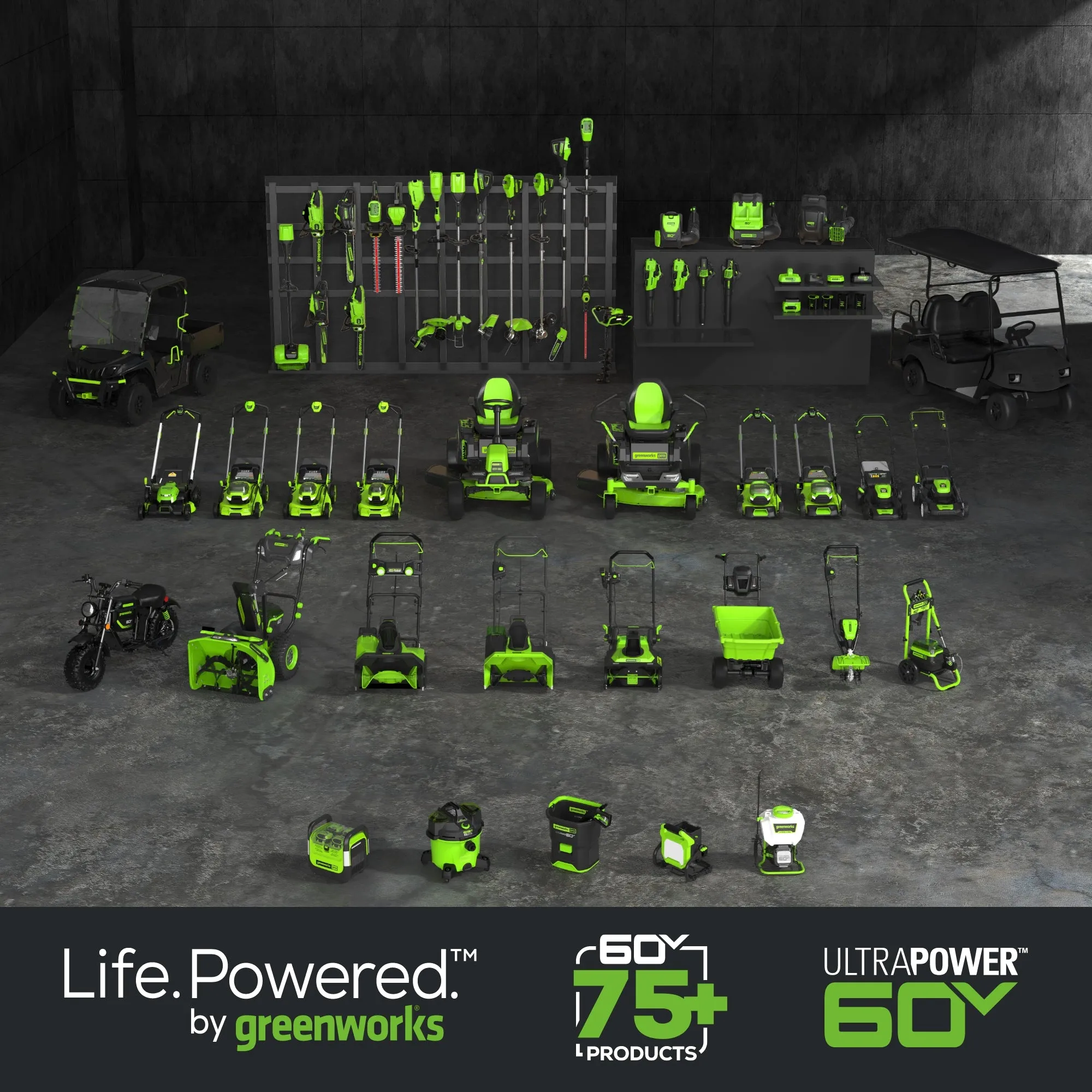 60V 22" Brushless Cordless Self-Propelled Lawn Mower w/ (2) 5.0Ah Battery & 6A Dual Port Charger