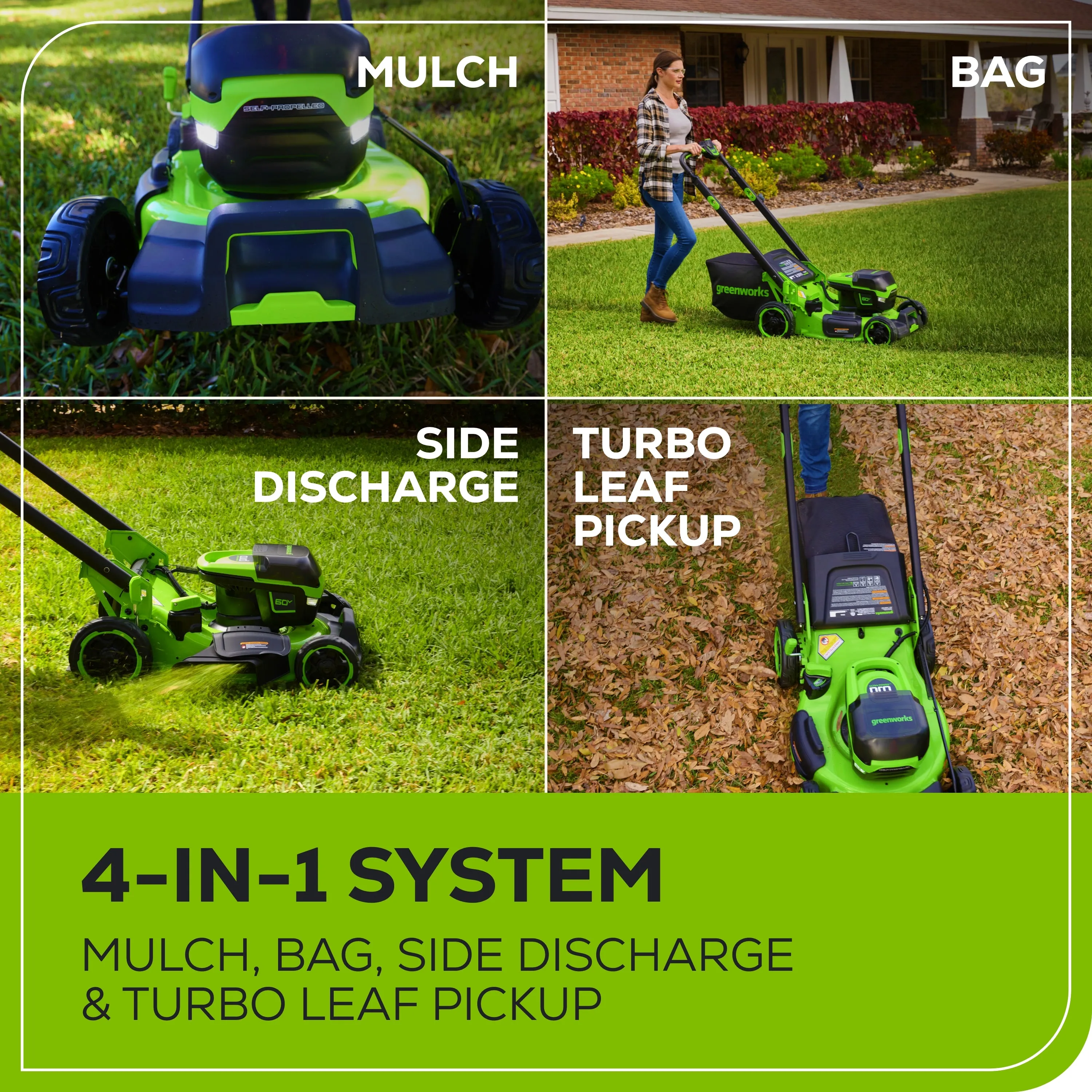 60V 22" Cordless Battery Self-Propelled Lawn Mower w/ 8.0Ah Battery & 6A Charger