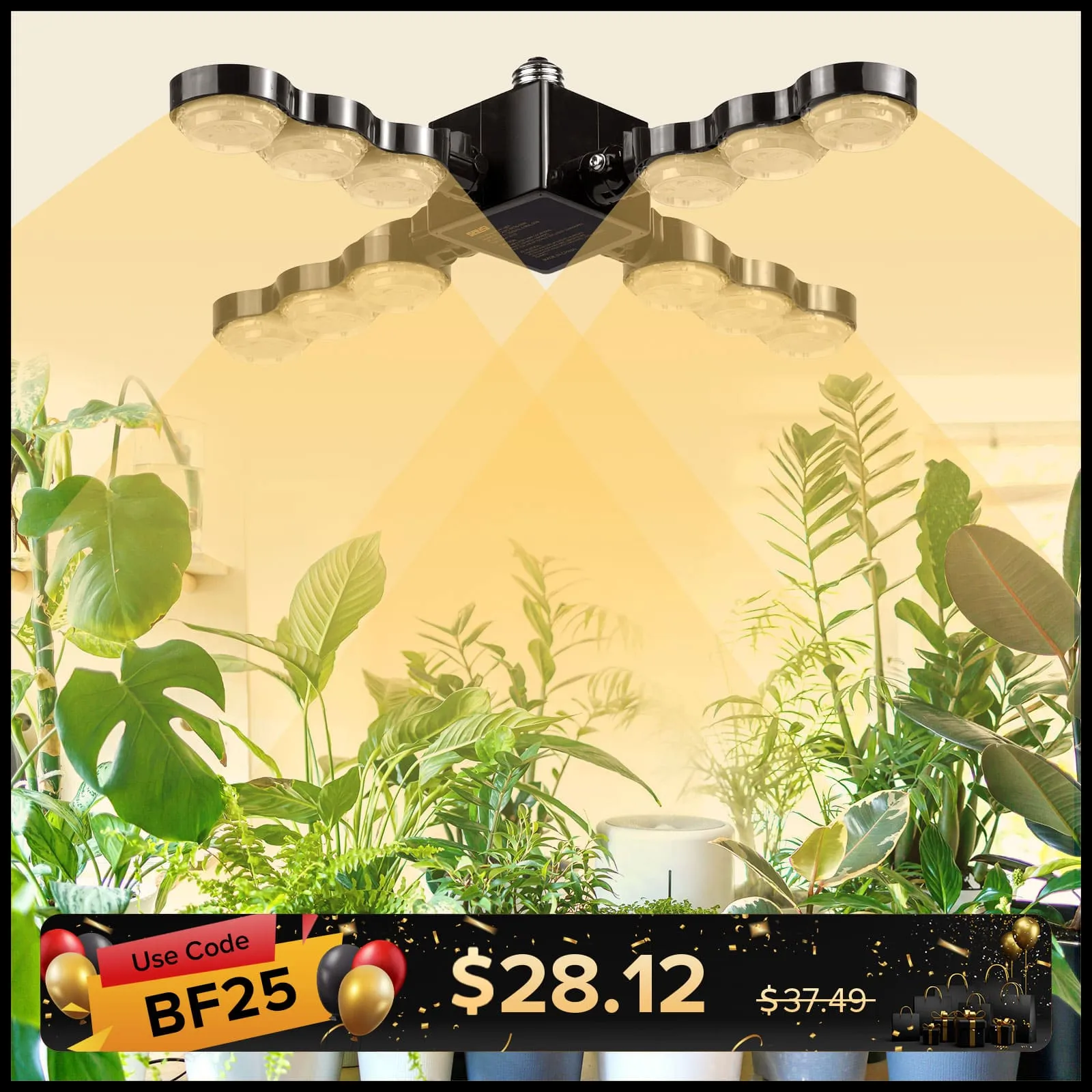 60W LED Grow Light (Folding Wings)