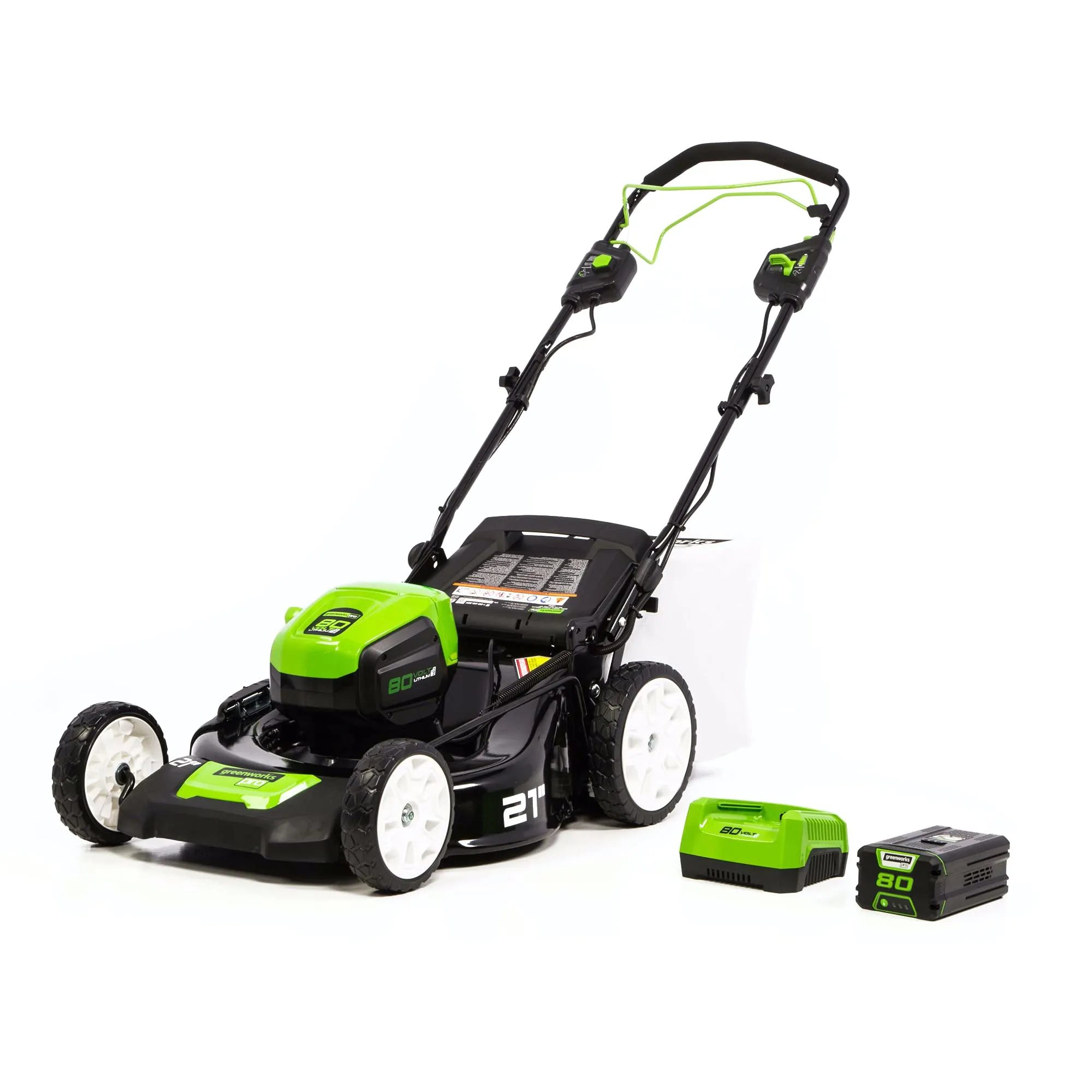 80V 21" Cordless Battery 3-in-1 Self-Propelled Lawn Mower w/ 4.0Ah Battery & Charger