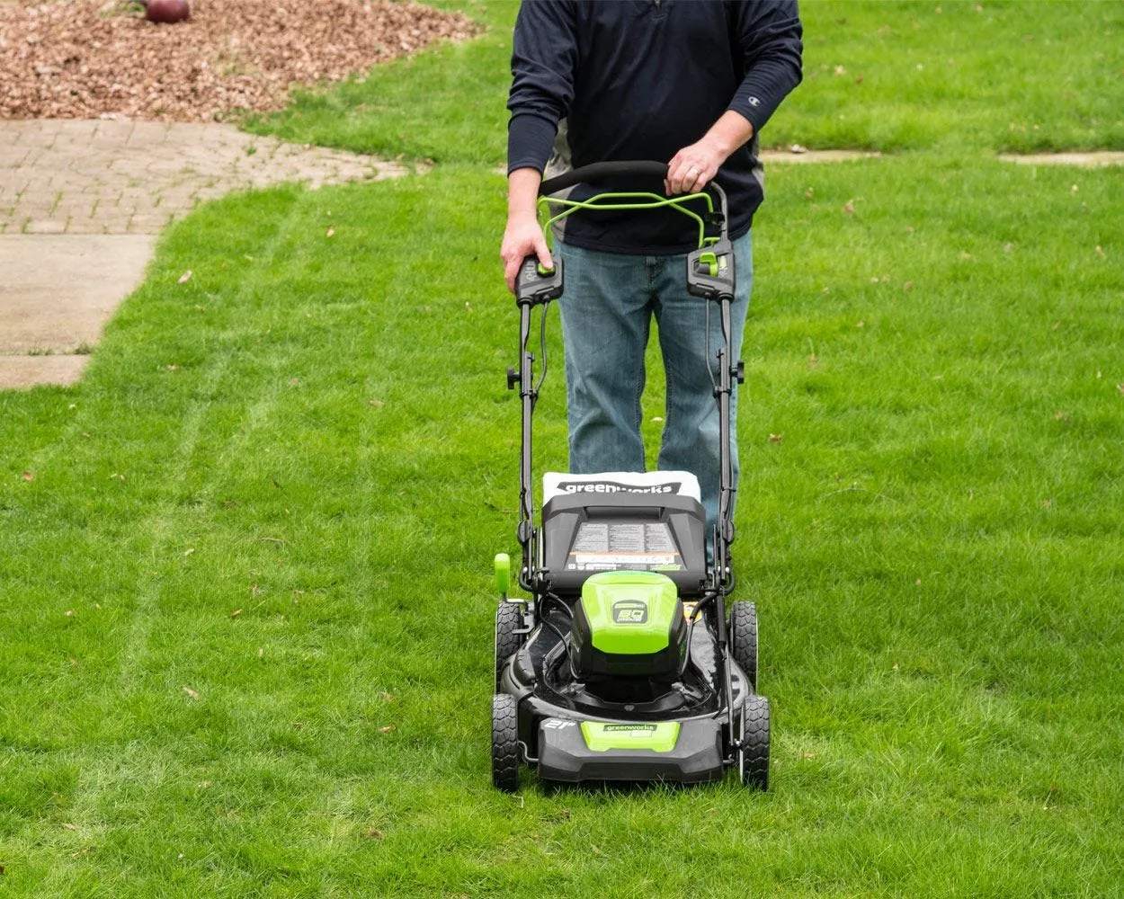80V 21" Cordless Battery 3-in-1 Self-Propelled Lawn Mower w/ 4.0Ah Battery & Charger