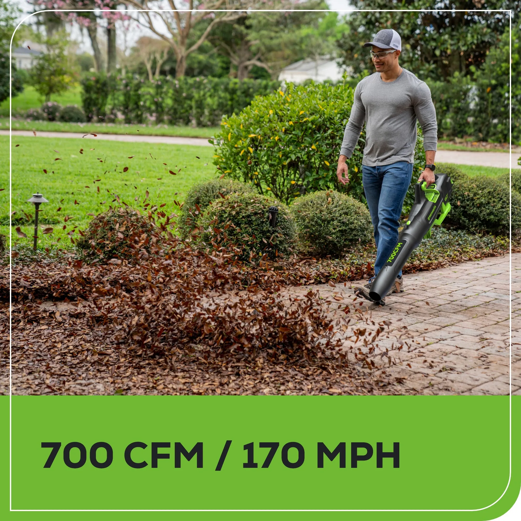 80V 21" Cordless Battery 4-in-1 Self-Propelled Lawn Mower & 700CFM Blower Combo Kit w/ 5.0Ah Battery & 6A Charger