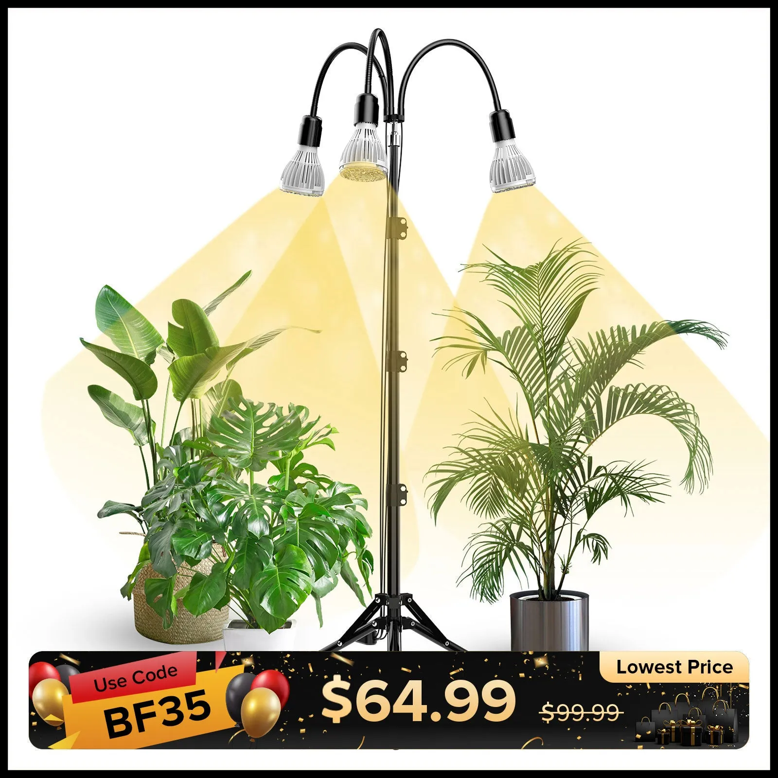 90W/120W Grow Light with Adjustable Tripod Stand (US ONLY)