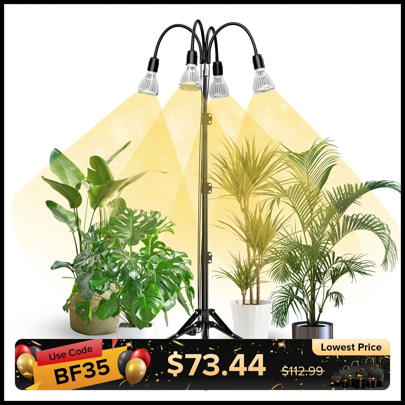 90W/120W Grow Light with Adjustable Tripod Stand (US ONLY)