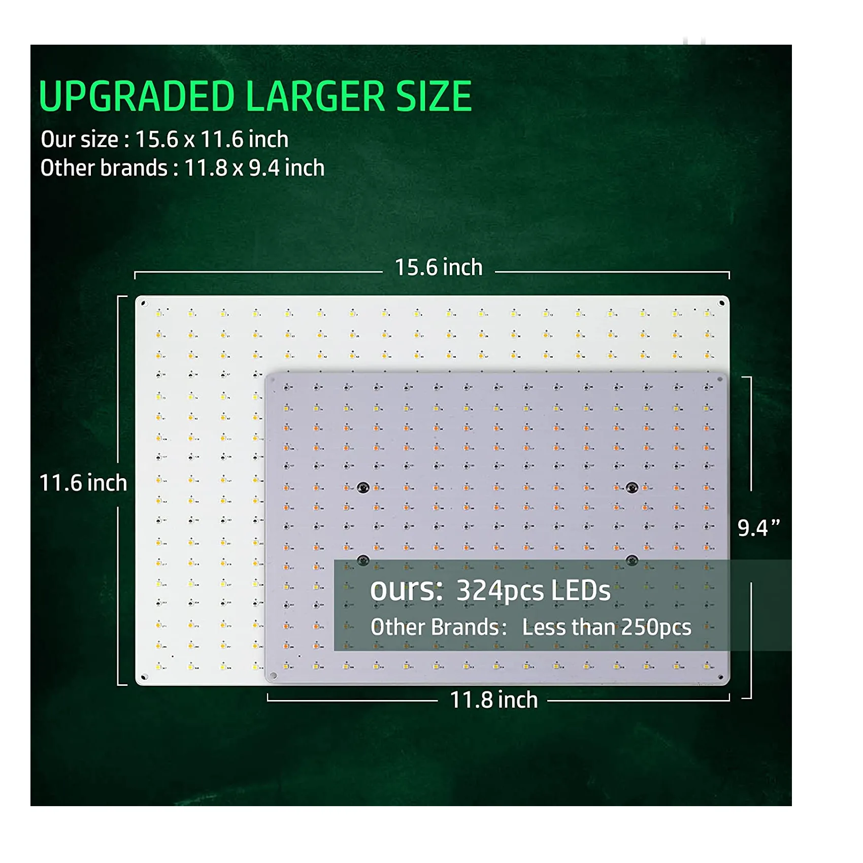 Abriselux LED Grow Light Dimmable | Full Spectrum Grow Lamps for Indoor Hydroponic Growing Light