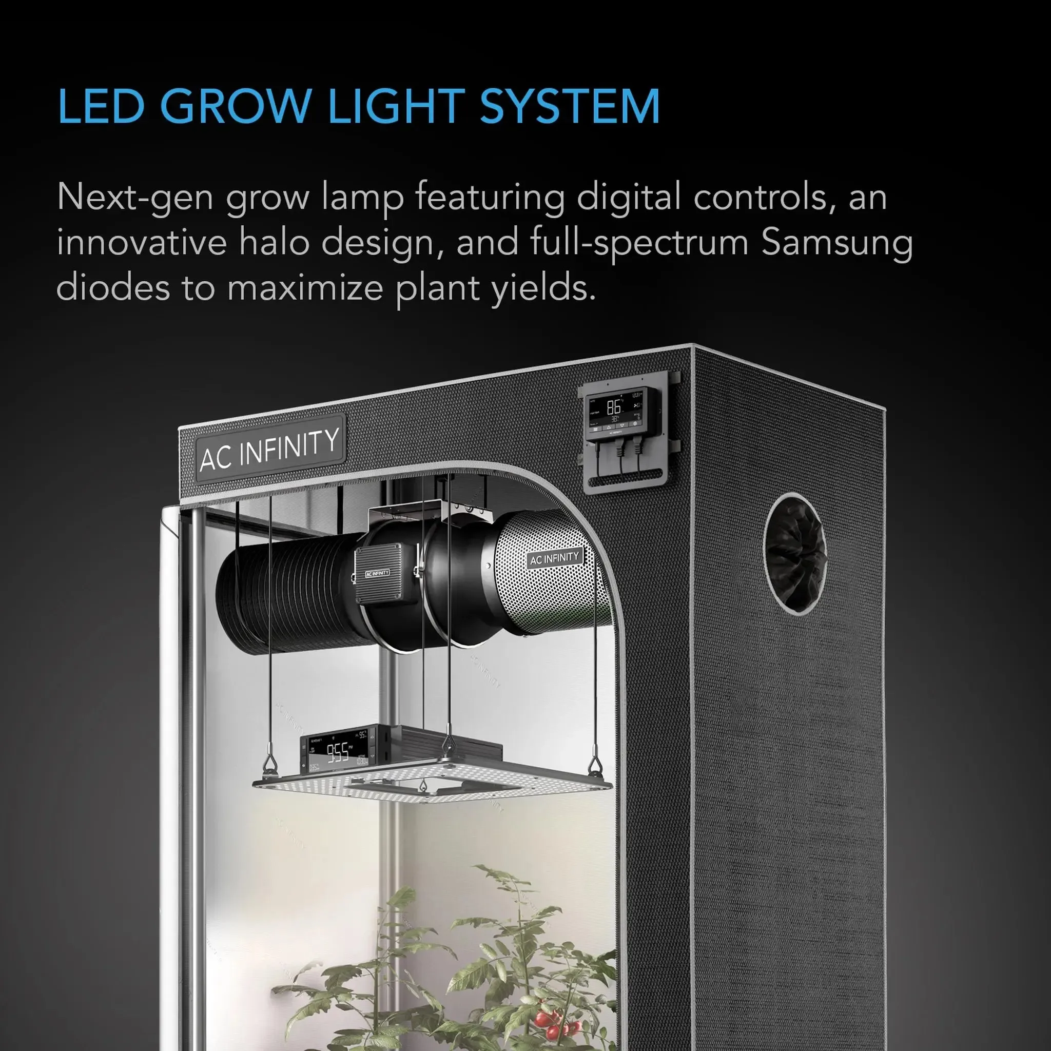 AC Infinity IONGRID T24 Full Spectrum LED Grow Light 260W