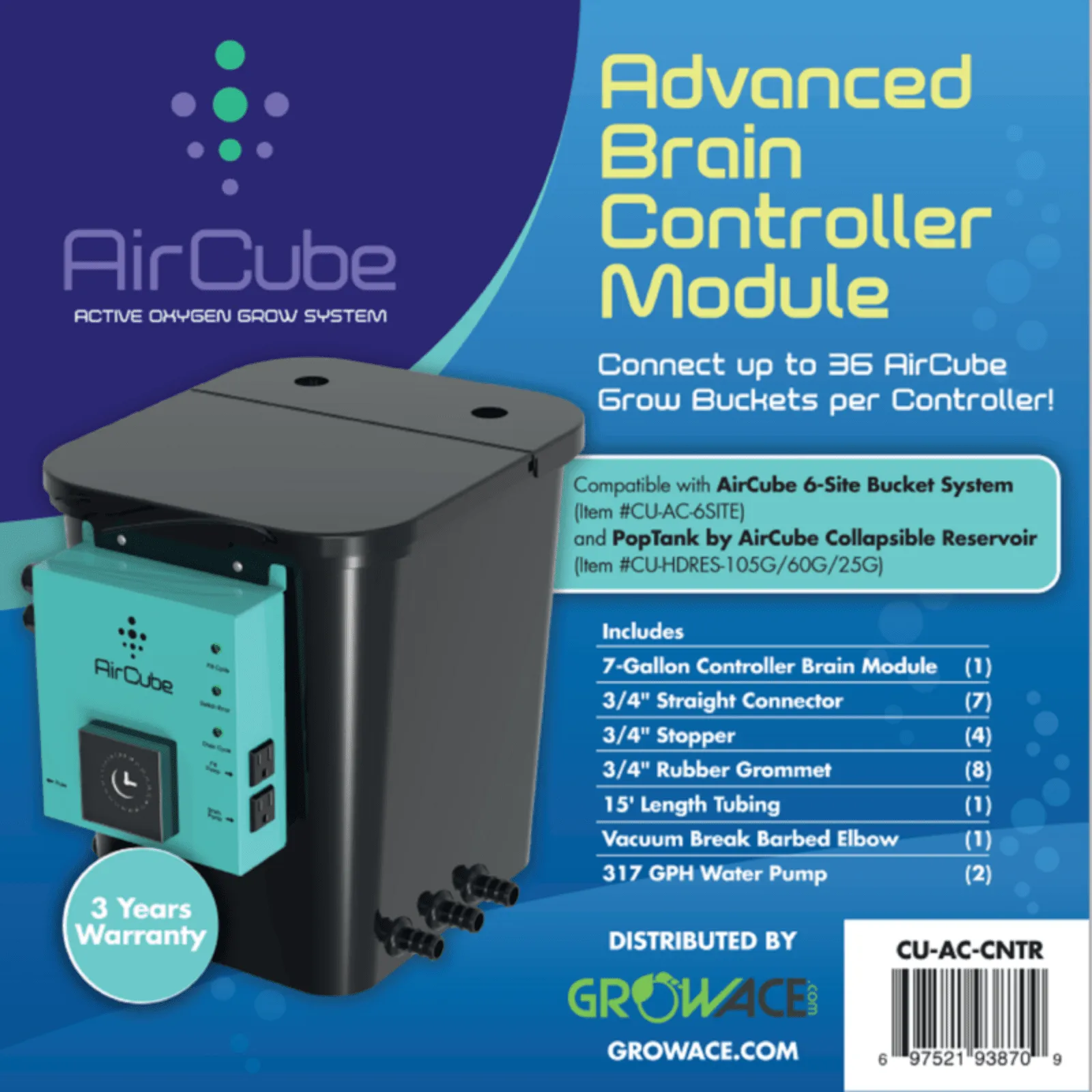 AirCube Active Oxygen Ebb & Flow Grow System - 24 Site