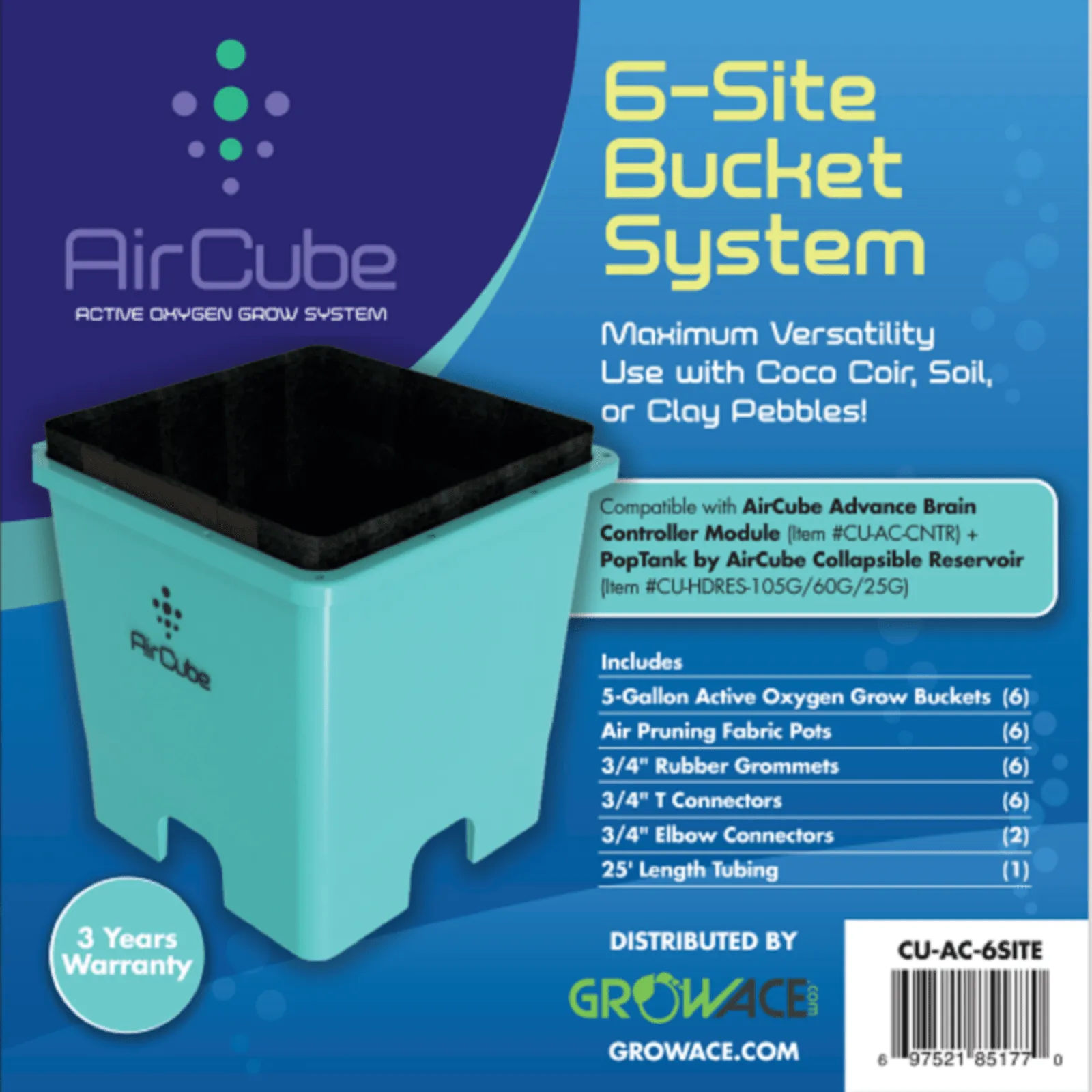AirCube Active Oxygen Ebb & Flow Grow System - 24 Site