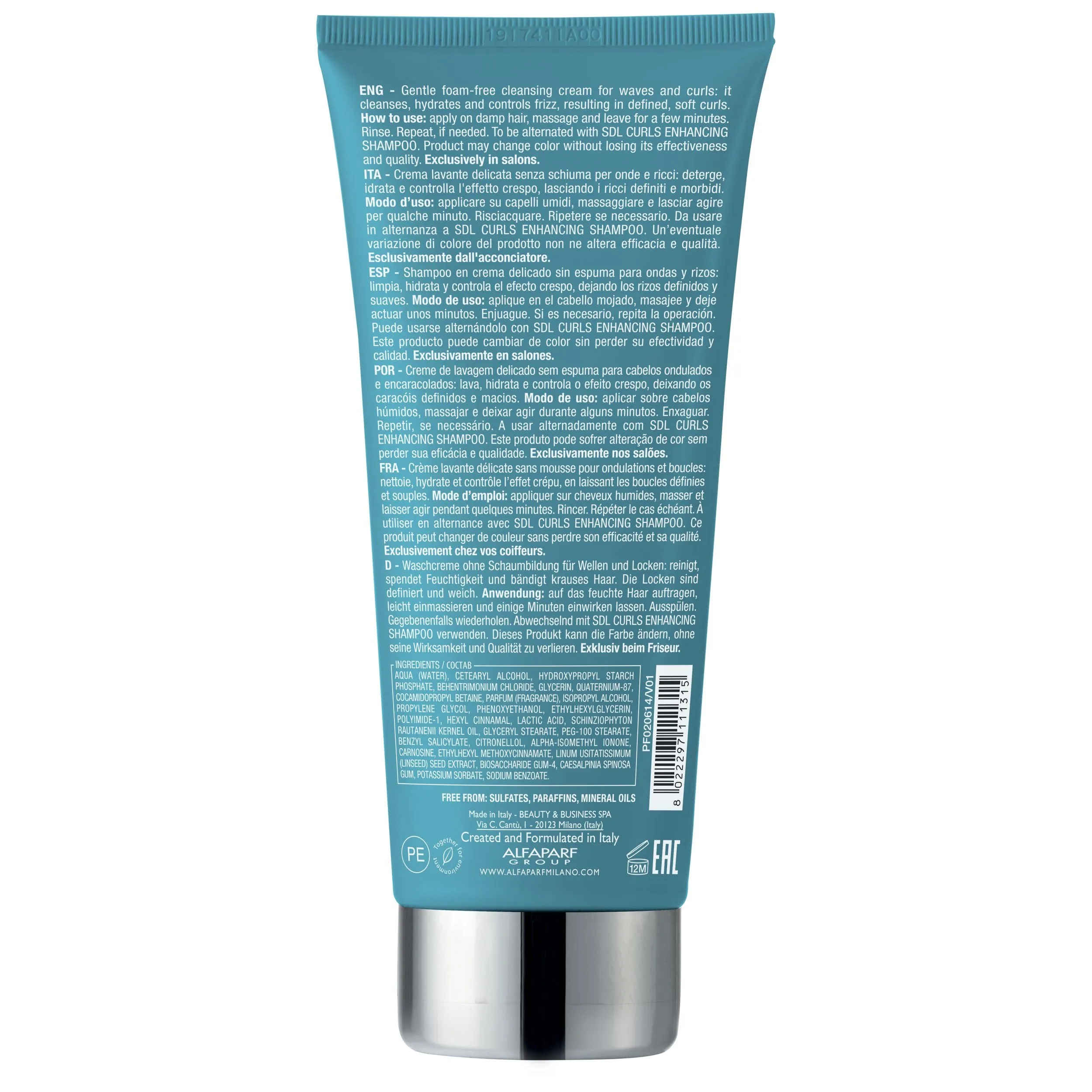 Alfaparf Milano Semi Di Lino Curls Hydrating Co-Wash 200ml