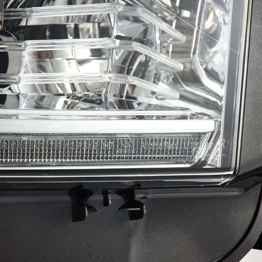 AlphaRex MK II PRO-Series Halogen Projector Headlights Chrome | 2021-2014 Toyota Tundra