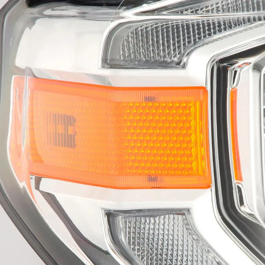 AlphaRex MK II PRO-Series Halogen Projector Headlights Chrome | 2021-2014 Toyota Tundra
