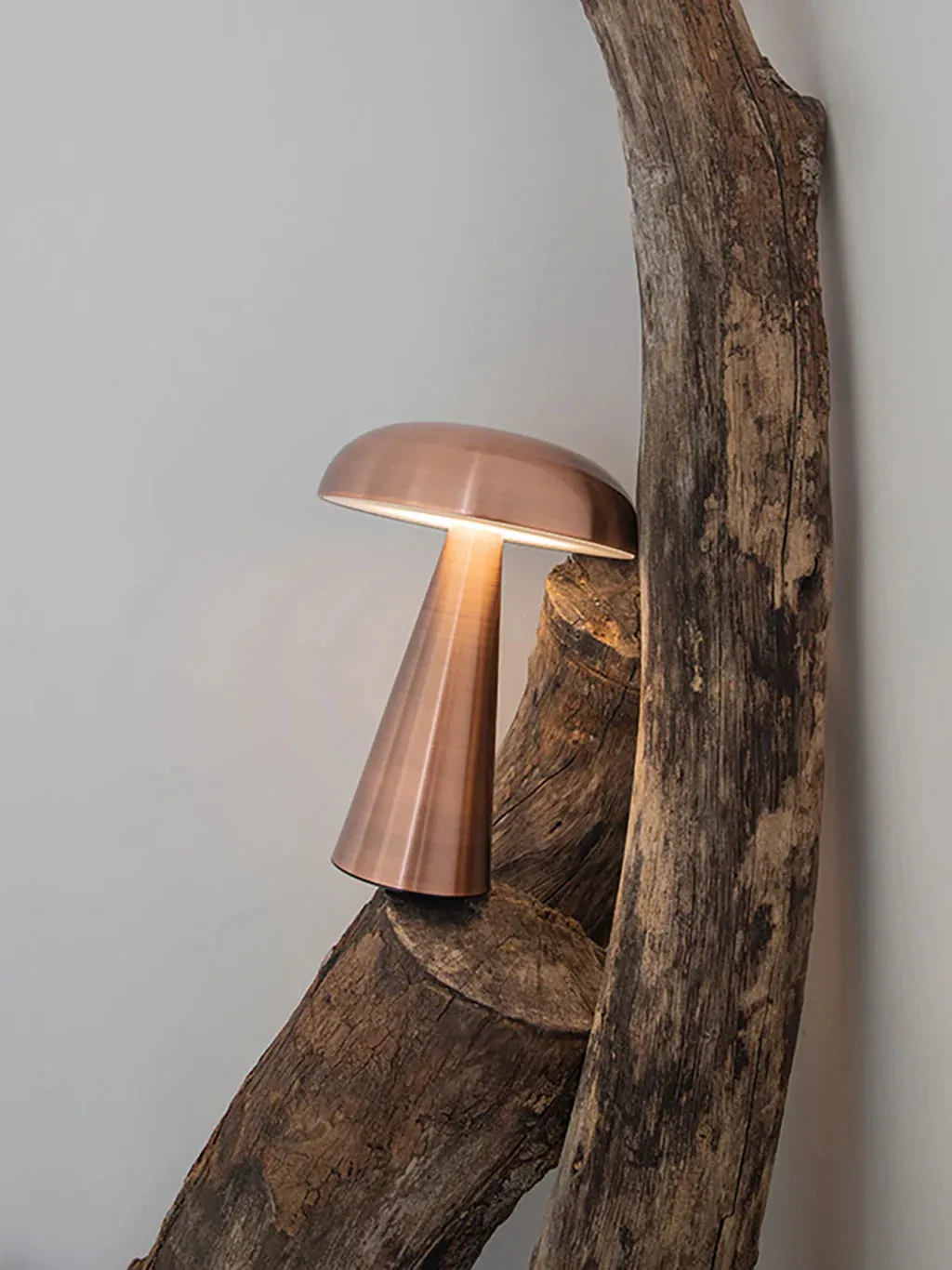 ANKUR UNPLUGGED ZEN LUME WIRELESS MUSHROOM SHAPED TABLE LAMP