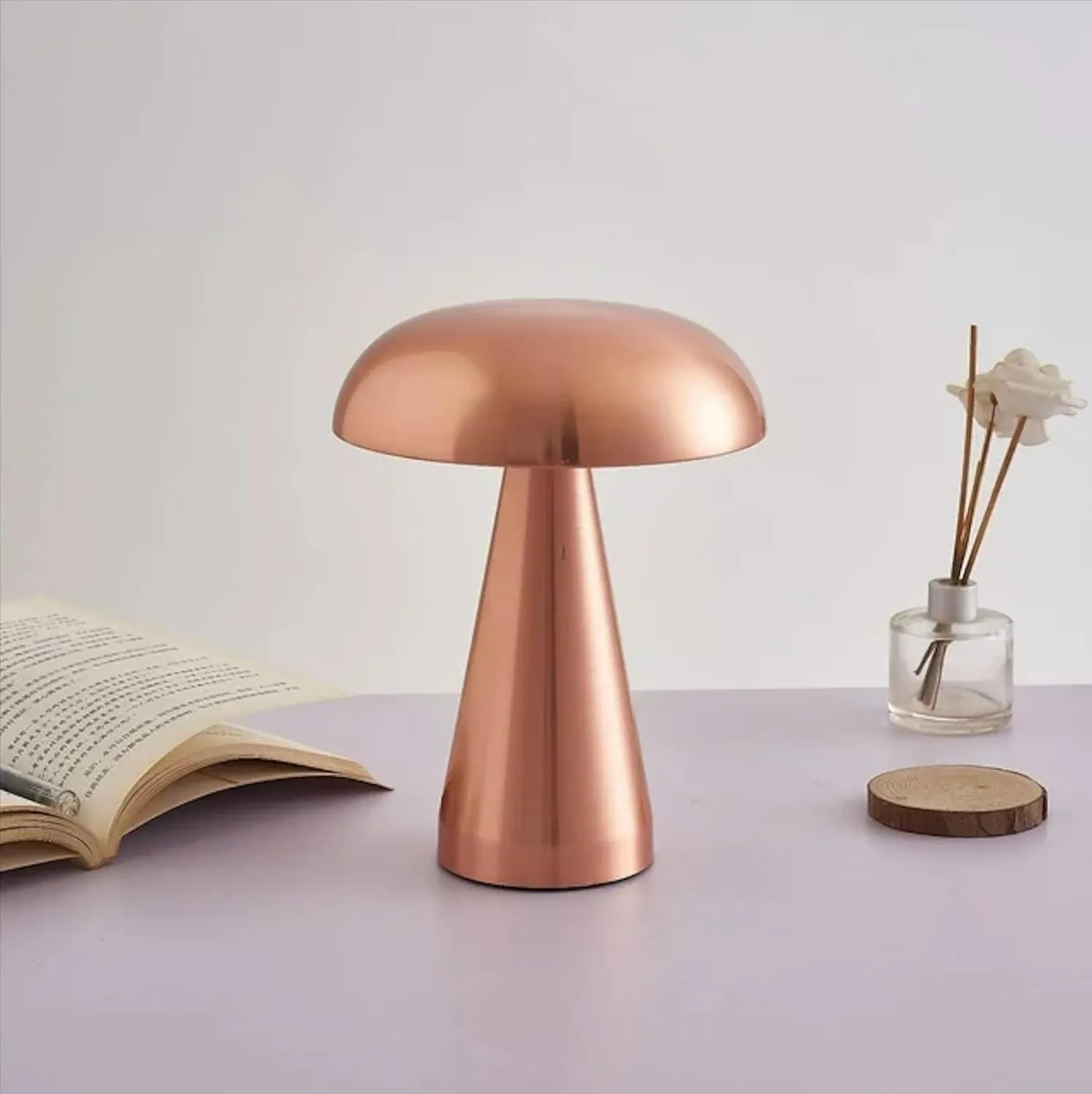 ANKUR UNPLUGGED ZEN LUME WIRELESS MUSHROOM SHAPED TABLE LAMP