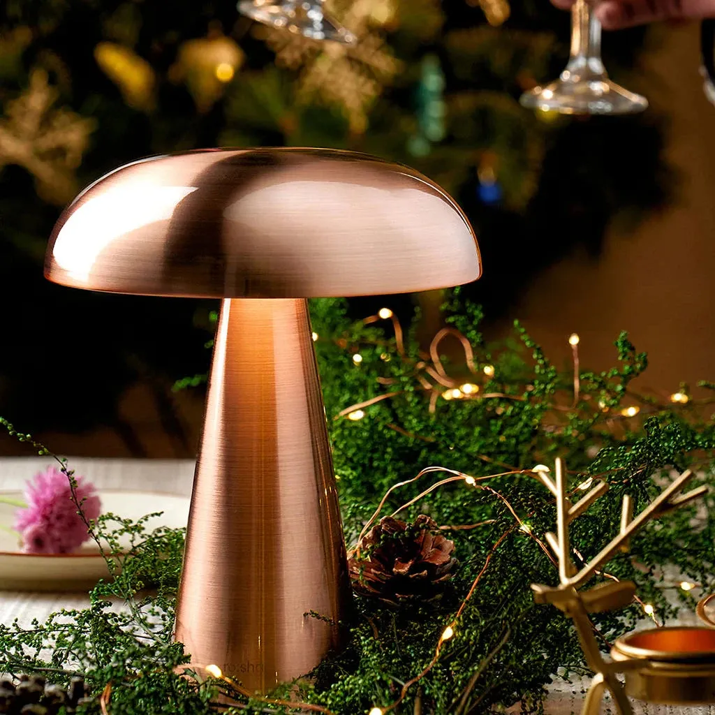 ANKUR UNPLUGGED ZEN LUME WIRELESS MUSHROOM SHAPED TABLE LAMP