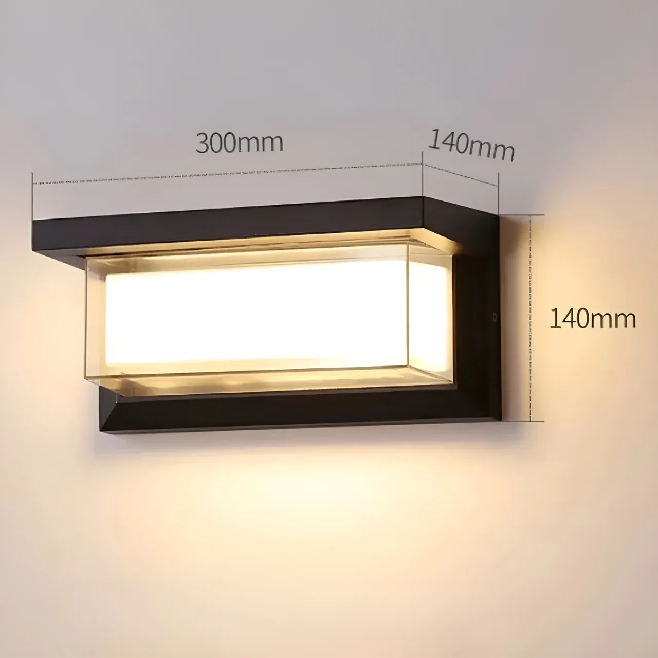 AquaSense Light - Wasserdichte LED-Bewegungsmelder-Außenwandleuchte