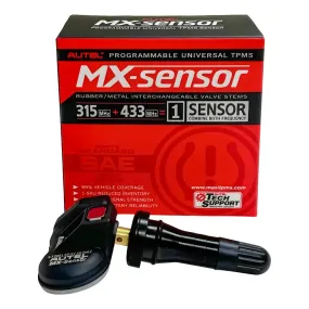 Autel MX-Sensor Programable TPMS Sensor, Rubber Stem (Ea) - 1-SENSOR-R