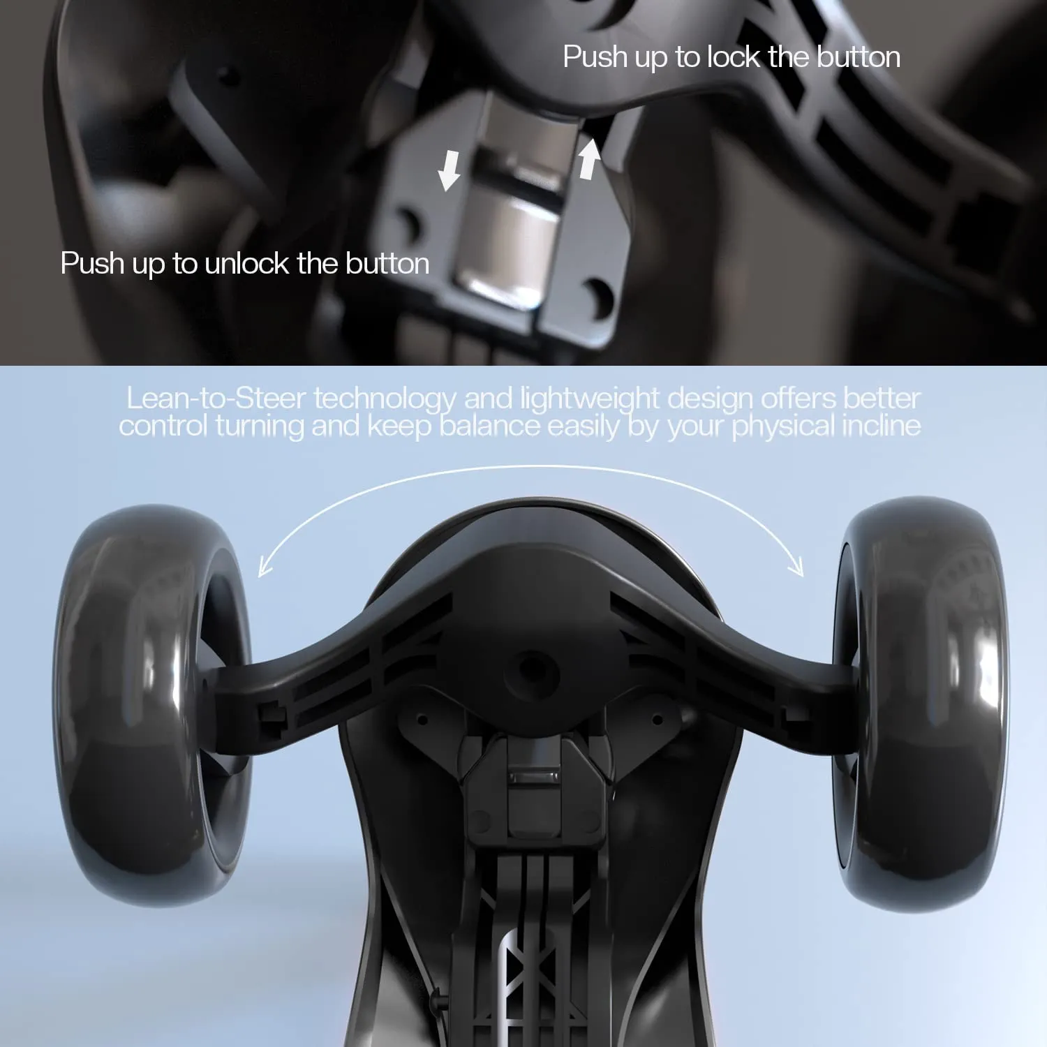 Baybee Alpha Kick Scooter for Kids, Smart 3 Wheel Kids Scooter with 4 Height Adjustable Handle, Runner Scooter with Led PU Wheels & Brake, Skate Scooter for Kids 3 to 10 Years Boys Girls (Black)