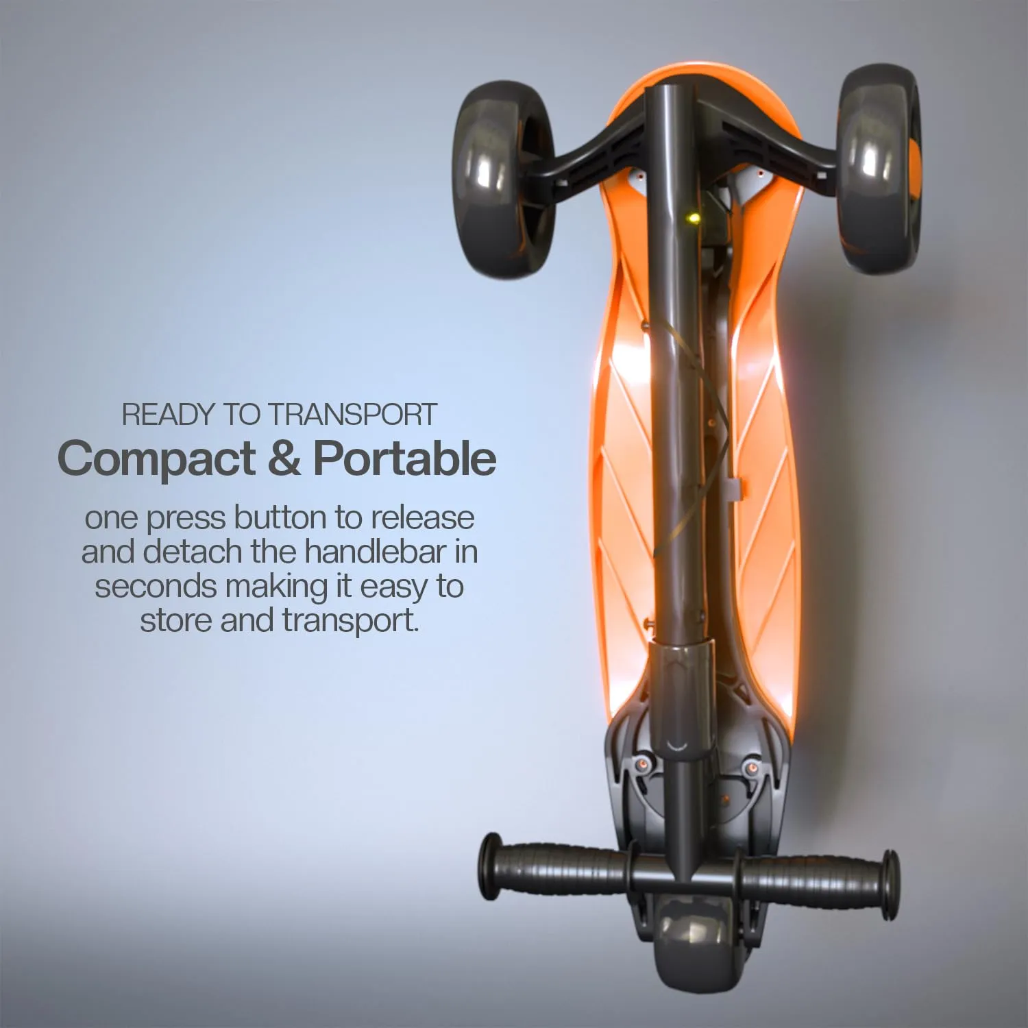 Baybee Alpha Kick Scooter for Kids, Smart 3 Wheel Kids Scooter with 4 Height Adjustable Handle, Runner Scooter with Led PU Wheels & Brake, Skate Scooter for Kids 3 to 10 Years Boys Girls (Orange)