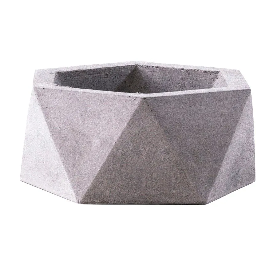 Big Hexagon Concrete Planter