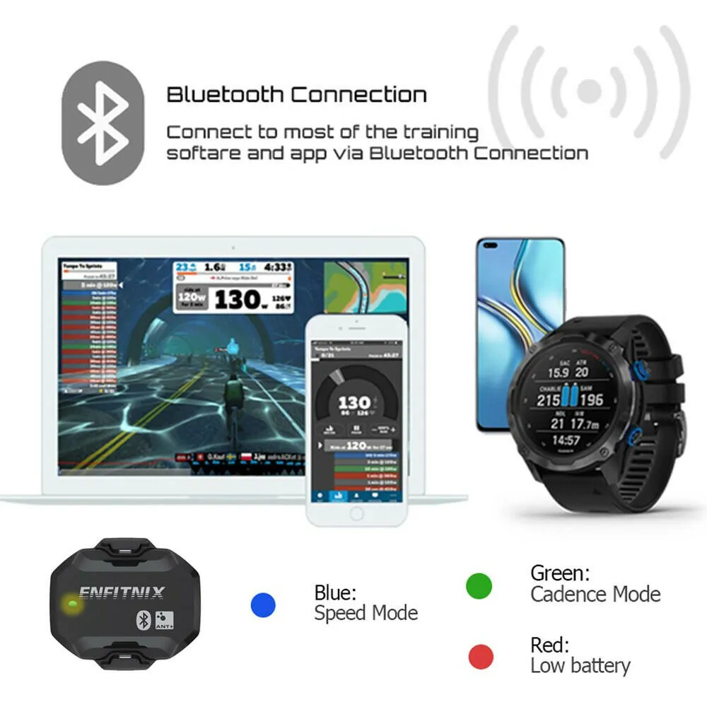 Bike Speed Cadence Sensor ANT  Bluetooth GPS Cycling Computer Dual Sensor for Garmin Bryton Road Bike MTB Bike Accessories