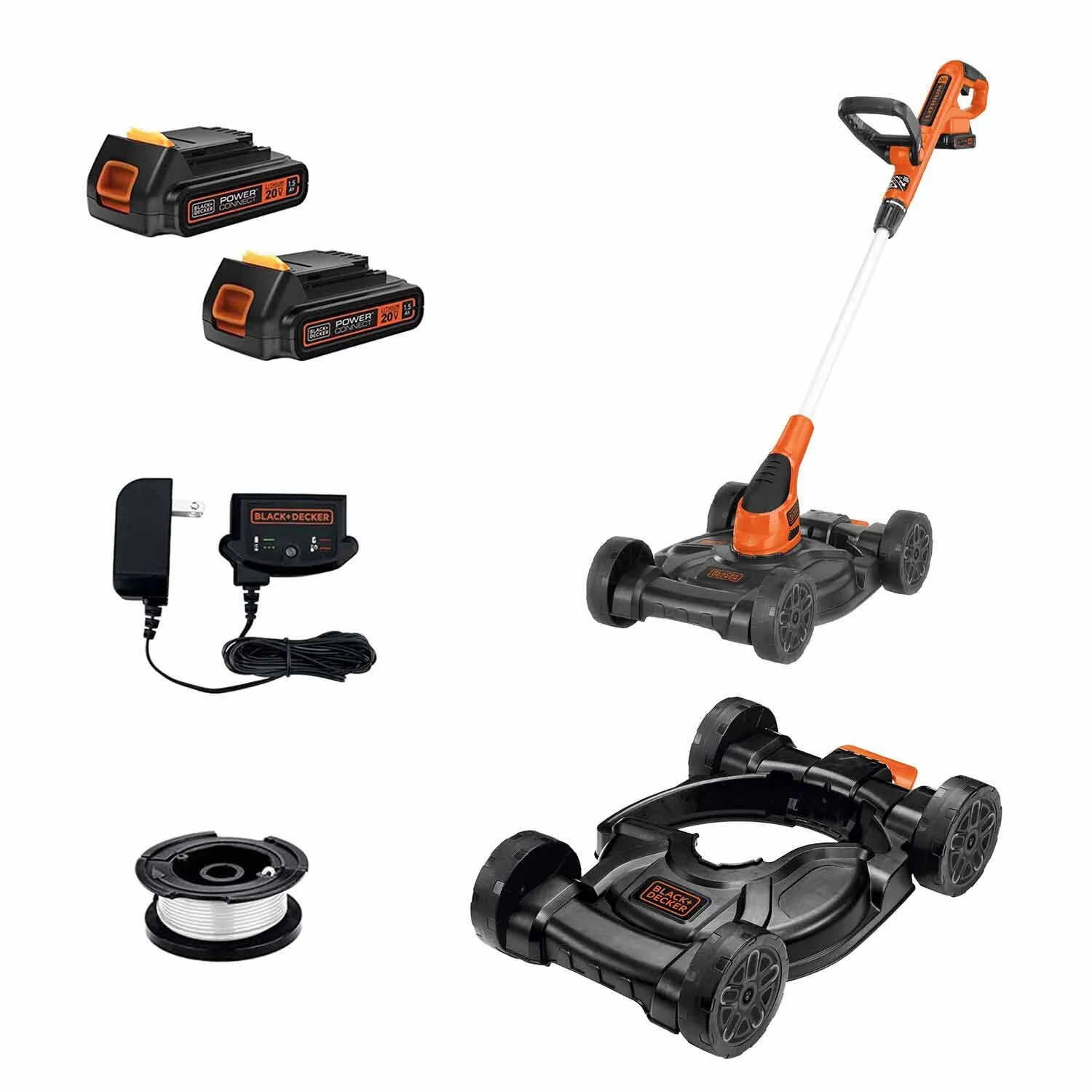Black & Decker MTC220 20-volt Max 12-in 3-in-1 Compact Cordless Push Lawn Mower