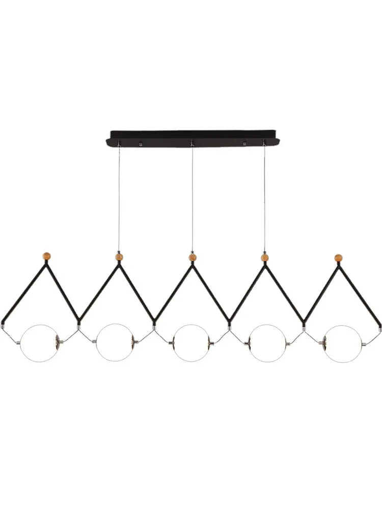 Black and Gold Globe LED - Glass Balls Hanging Light