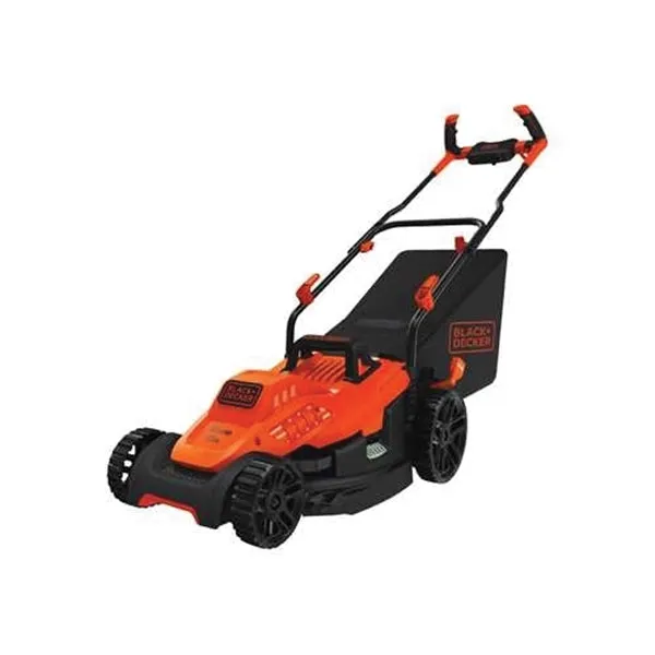 Black Decker BEMW472BH Electric Lawn Mower, 10 A, 120 V, 15 in W Cutting, Winged Blade