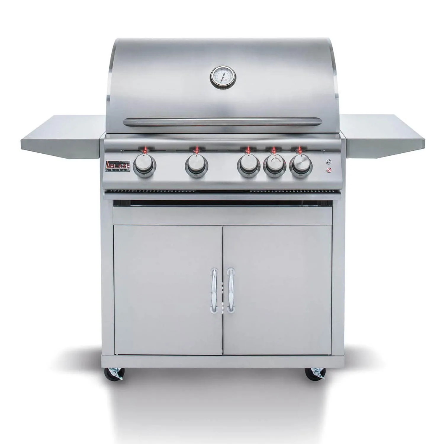 Blaze Premium LTE Marine Grade 32-Inch 4-Burner Freestanding Liquid Propane Grill With Rear Infrared Burner & Grill Lights