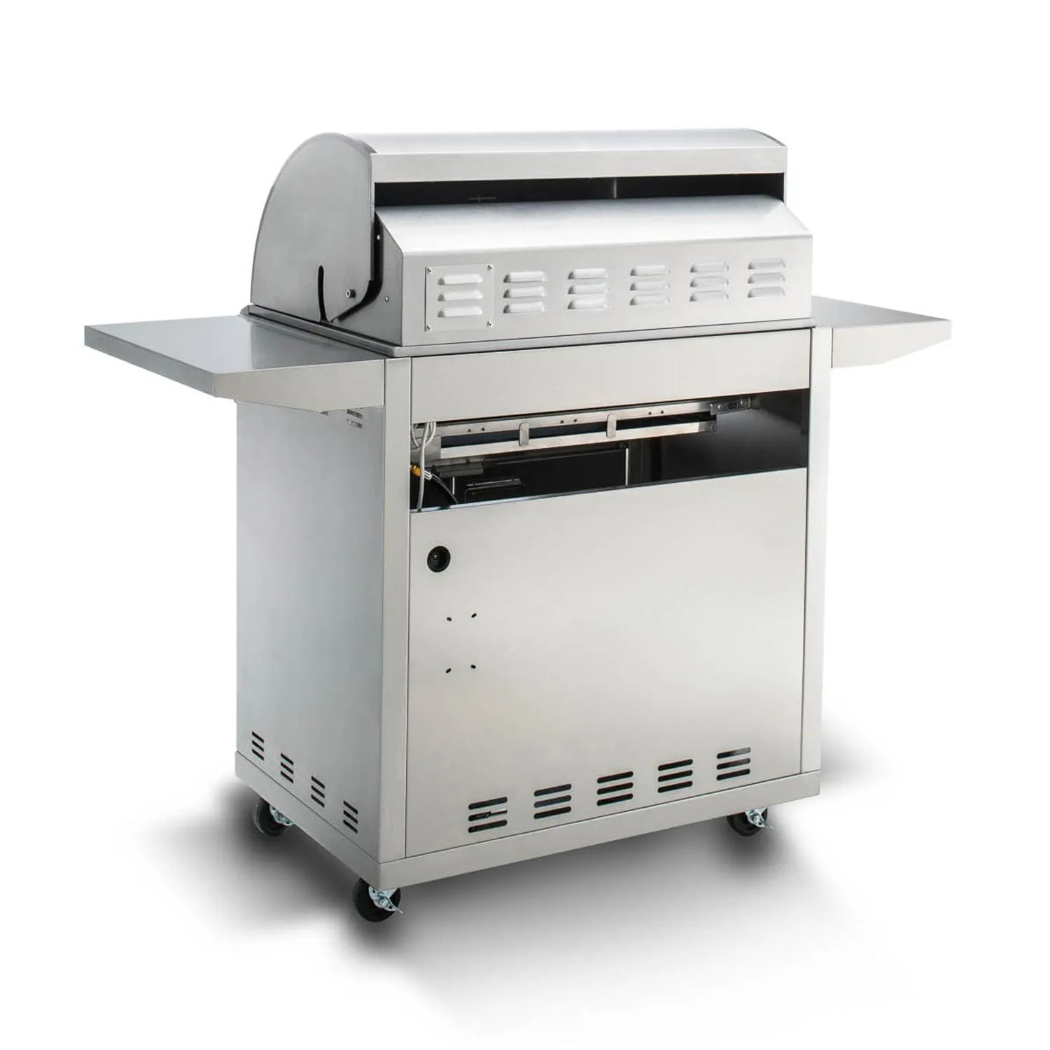 Blaze Premium LTE Marine Grade 32" 4-Burner Freestanding Liquid Propane Grill With Rear Infrared Burner & Grill Lights