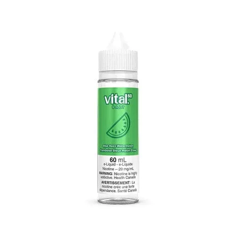 Blue Razz Watermelon Nic Salts - Vital 60 Salt - 60mL (Ontario)