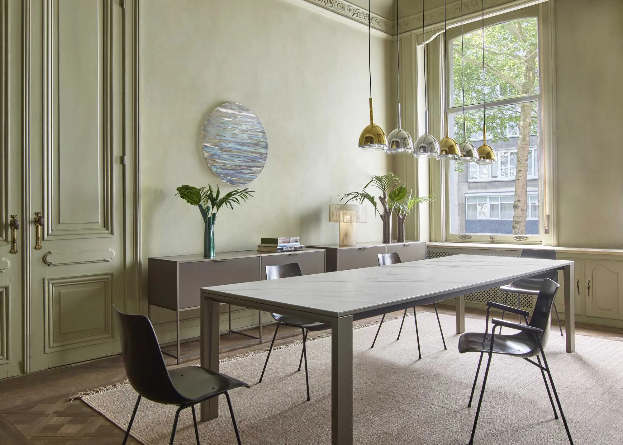 Brass Bell Suspended Ceiling Light 1 Cable