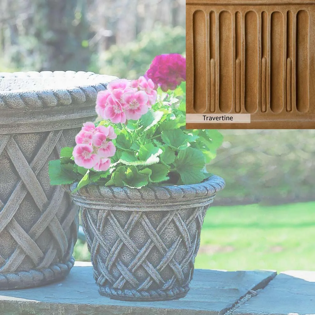Campania International English Weave Small Planter